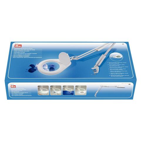 LED Forstørrelsesglass-lampe med klemme