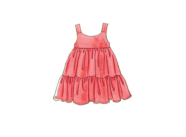 McCall's 6017 - Kjole, topp, shorts og bukse til barn.
