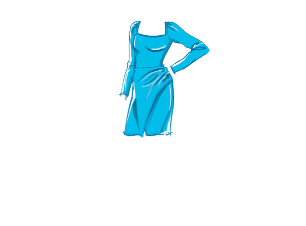 McCall's 8174 - Kjole med splitt.