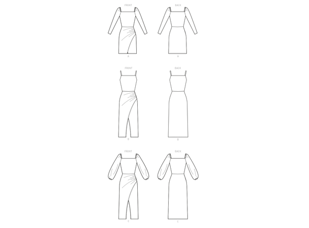 McCall's 8174 - Kjole med splitt.