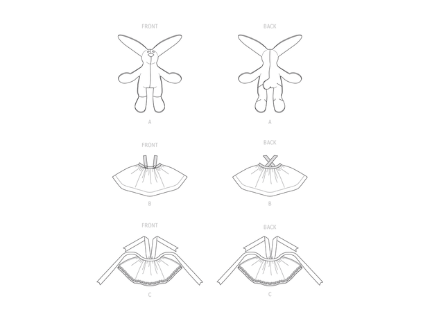 McCall's 8270 - Kaninbamse med kjole.
