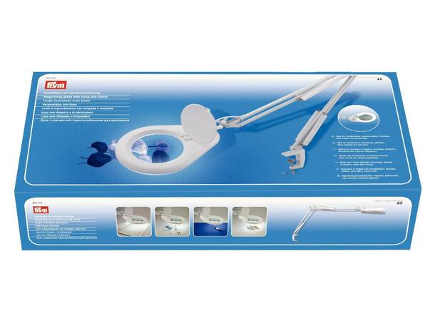 Prym 610382 LED Lampe med forstørrelsesglass