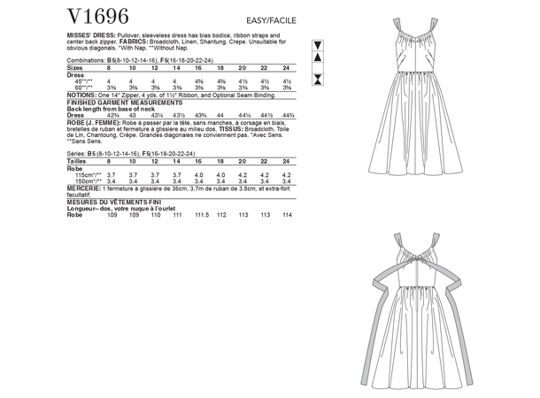 Vogue 1694 - Vintage Kjole.