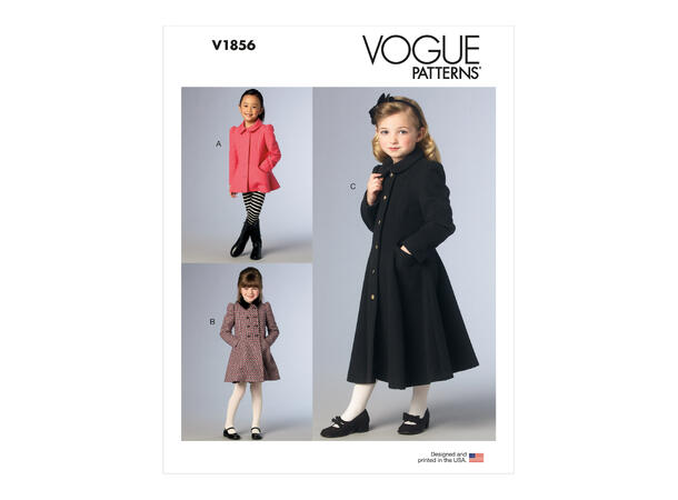 Vogue 1856 - Kåpe og jakke til barn.