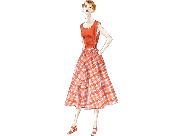 Vogue 1864 - Vintage kjole.