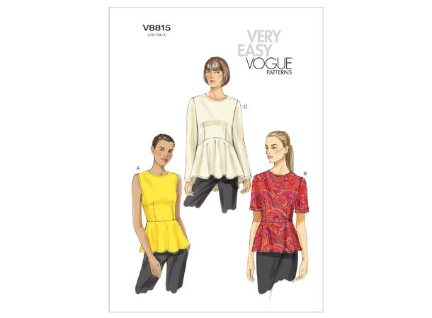 Vogue 8815 - Peplum topp.