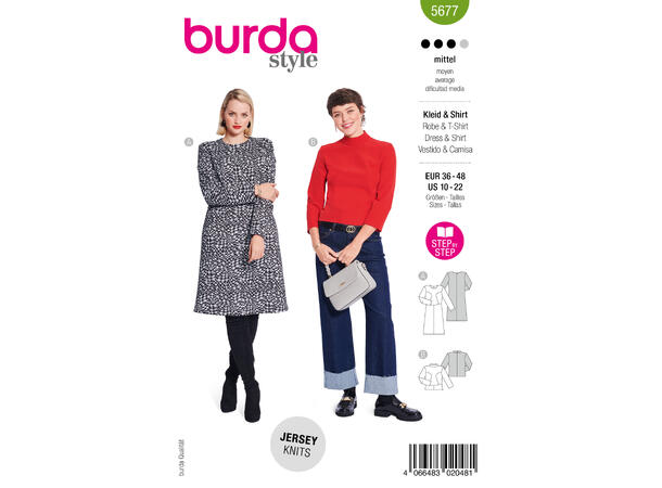 Burda 5719 - Kjole.