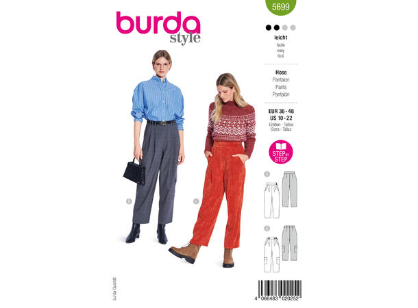 Burda 5740 - Bukse.