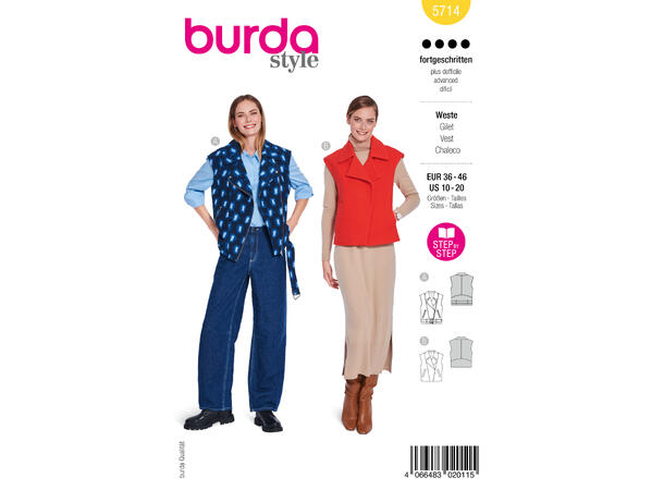 Burda 5827 - Vest