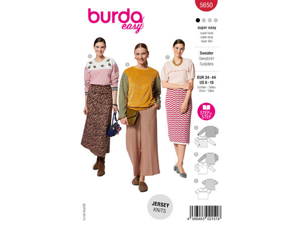 Burda 5858 - Genser