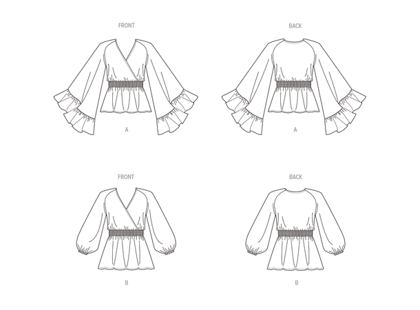 Butterick 6930- Topp til dame