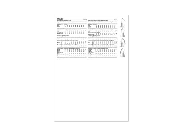 Butterick 6959- Kjole til dame