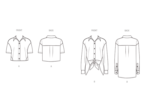 Butterick 7011- Skjorte til dame