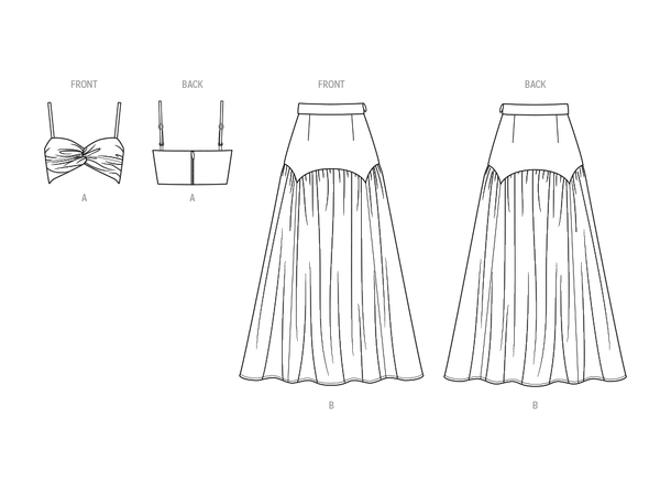 KnowME 2073 - Bh-topp og skjørt.
