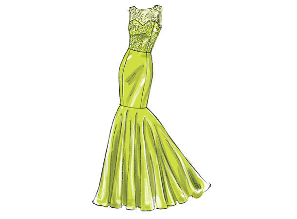 McCall's 6838 - Selskapskjole.