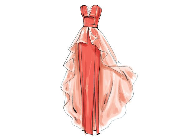 McCall's 6838 - Selskapskjole.