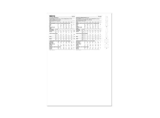 McCall's 8418 - Kjole til barn.