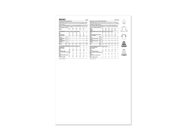 McCall's 8463 - Vintage Vest, Bluse og Skjørt.