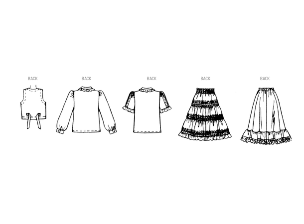 McCall's 8463 - Vintage Vest, Bluse og Skjørt.