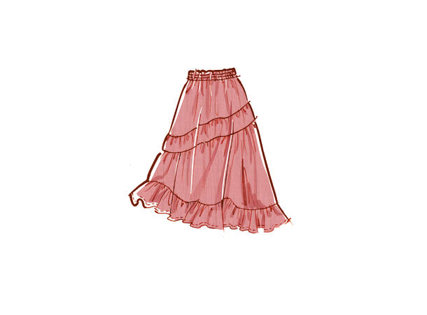 McCall's 8482 - Topp og skjørt.