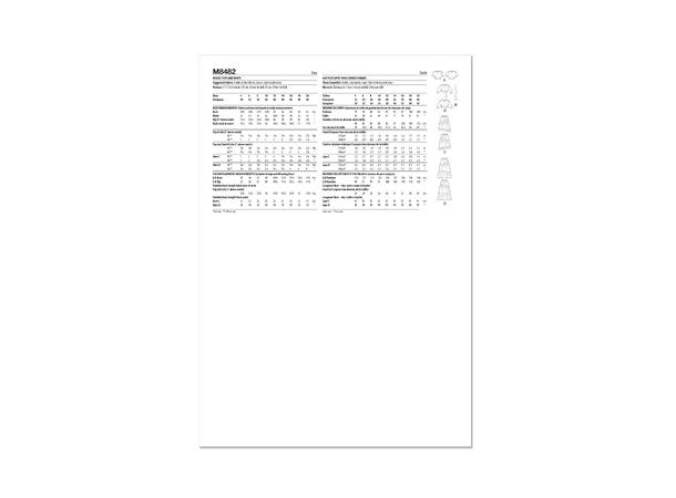 McCall's 8482 - Topp og skjørt.