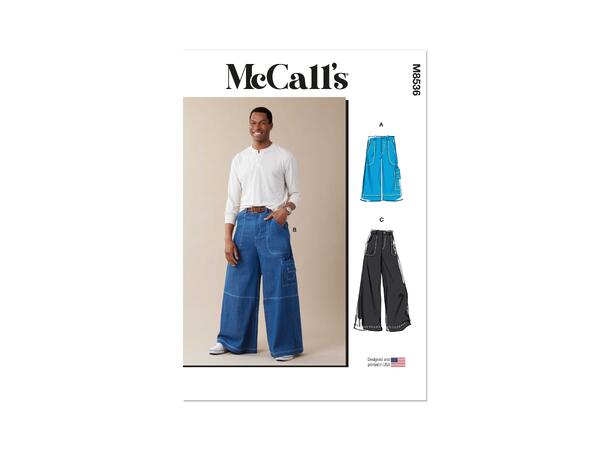 McCall's 8536 - Bukse og shorts til herre.