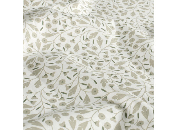 Poplin, blomster Blomster - Off white 
