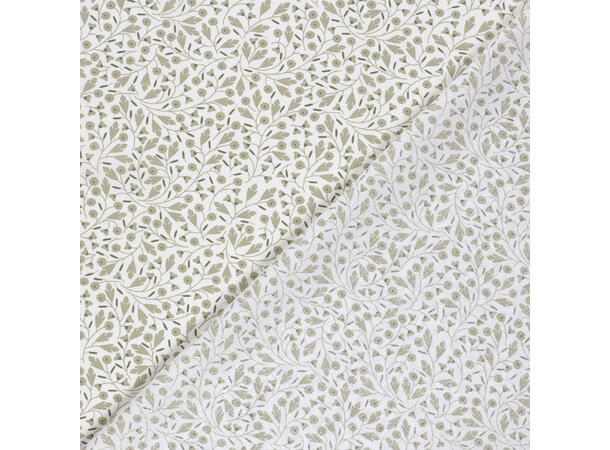 Poplin, blomster Blomster - Off white 