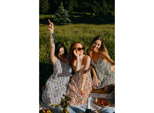 Viskose Blomster jeans