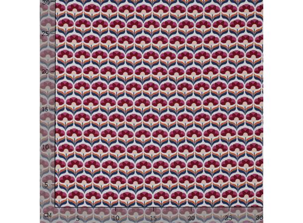 Viskose RADIANCE FLOWERS - FUCHSIA