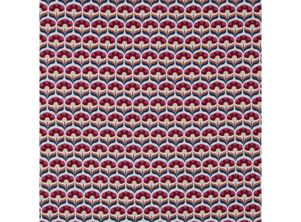 Viskose RADIANCE FLOWERS - FUCHSIA