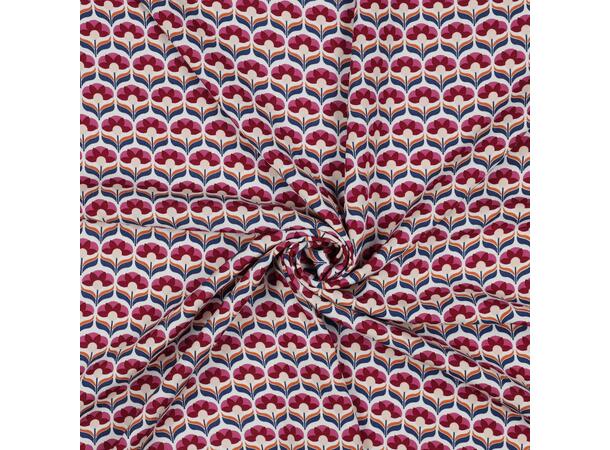 Viskose RADIANCE FLOWERS - FUCHSIA