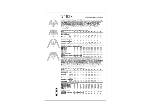 Vogue 1938 - Korsett-topp.