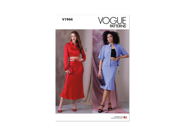 Vogue 1944 - Bluse og skjørt.
