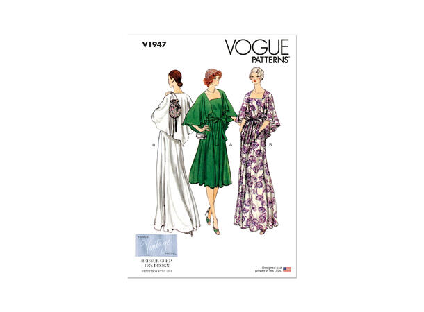 Vogue 1947 - Vintage kjole.