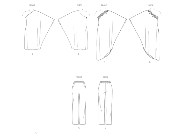 Vogue 2021 - Kjole og Bukse.