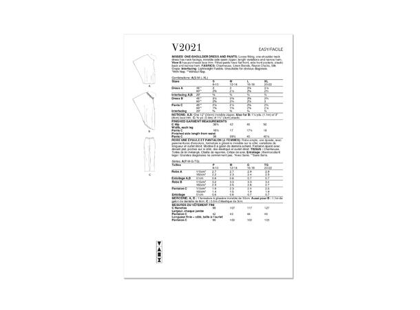 Vogue 2021 - Kjole og Bukse.