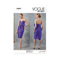 Vogue 2047 - Stroppløs Kjole B5 (8-10-12-14-16)