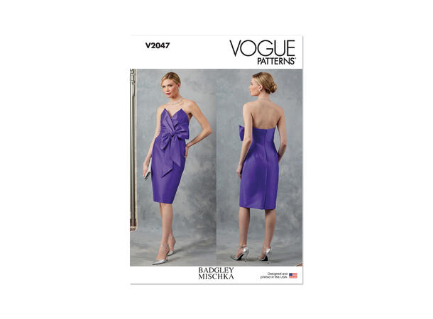Vogue 2047 - Stroppløs kjole.