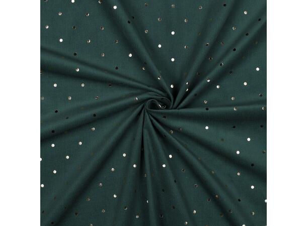 Babycord gold dot Mørk grønn