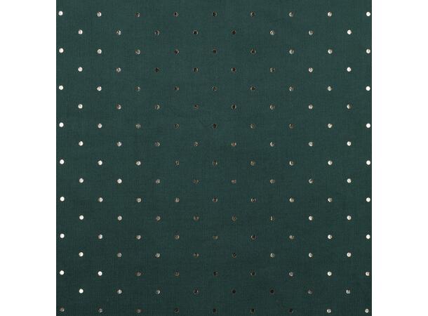 Babycord gold dot Mørk grønn