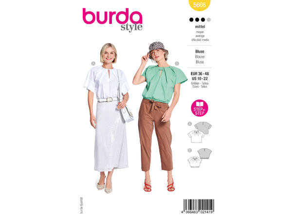 Burda 5723 - Bluse.