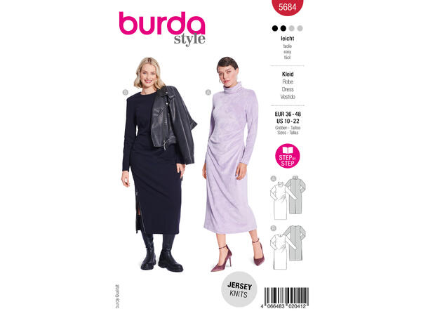 Burda 5736 - Kjole.