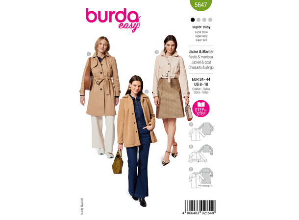 Burda 5941 - Jakke & Kåpe