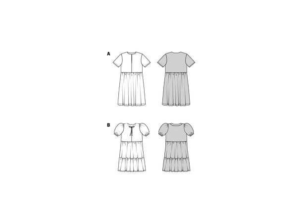 Burda 9212 - Kjole til barn.
