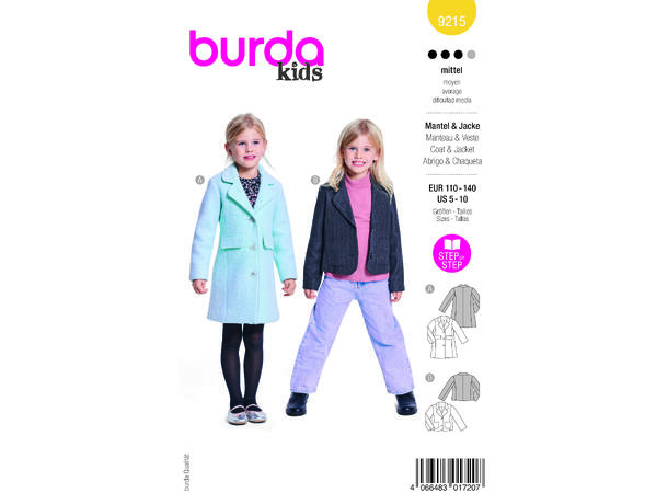 Burda 9215 - Kåpe og jakke.