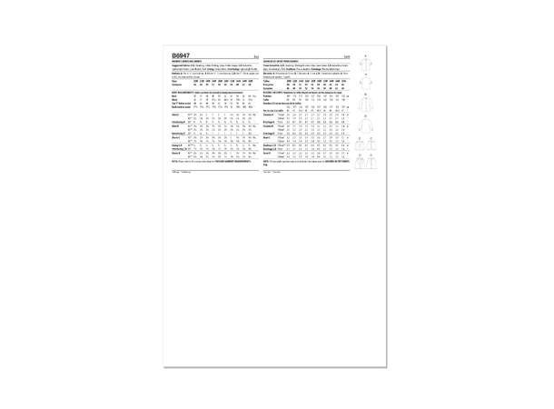 Butterick 6947- Klespakke til dame