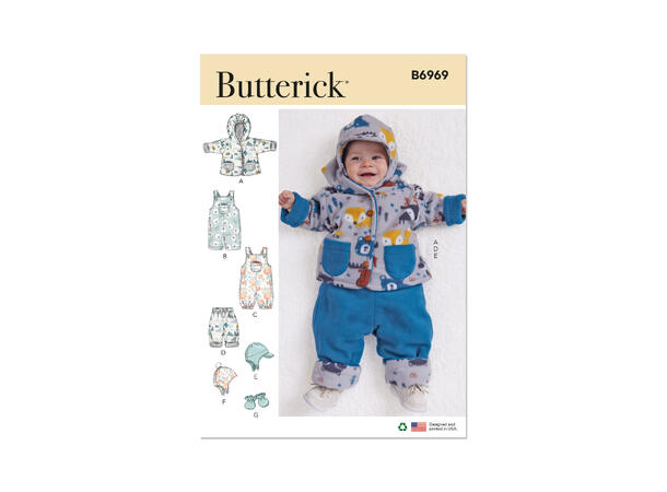 Butterick 6969- klespakke til baby