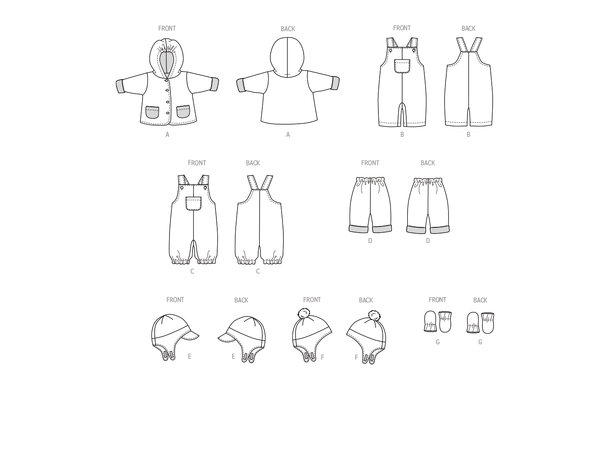 Butterick 6969- klespakke til baby