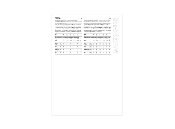 Butterick 6970- klespakke til baby